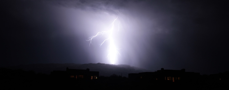forked lightning, extreme weather, night, thunder, ominous, lightning, outdoors, Nature, desert lightning, warning sign, cloud - sky, 5K, no people, communication