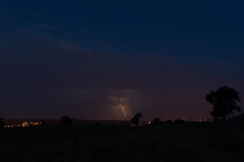 landscape, 5K, lightning, blue, tree, france, nature, sky, night, thunder
