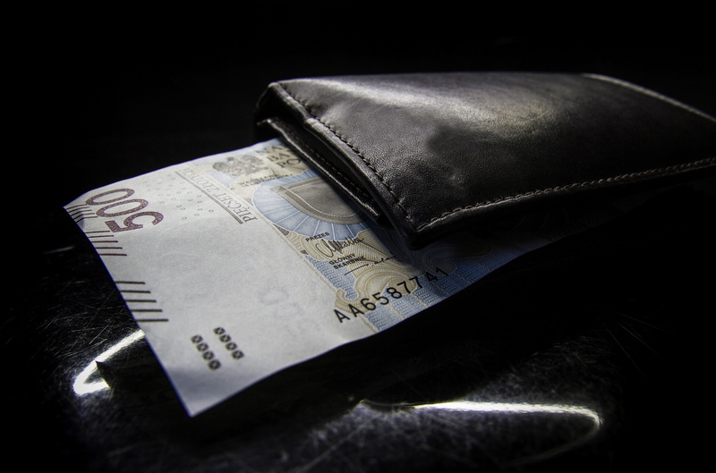 close-up, monetary, business, leather, bills, text, bankruptcy, poland, loss, no people, making money, savings, investment, cash, 500, finances, money