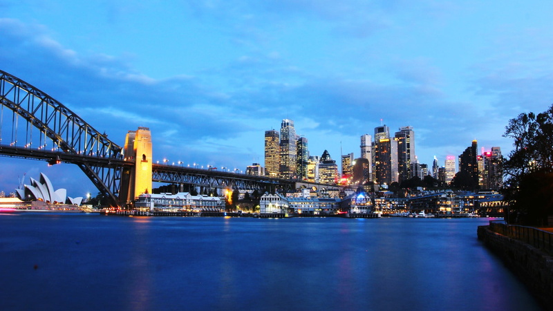 Sydney, architecture, Australia, no people, water, illuminated, financial district, urban skyline, sky, building, nature, cityscape, office building exterior