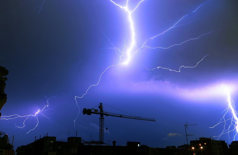 storn, eclair, nature, flash, thunder, nuit, lightning, sky, walppaper, night, 1080P, foudre