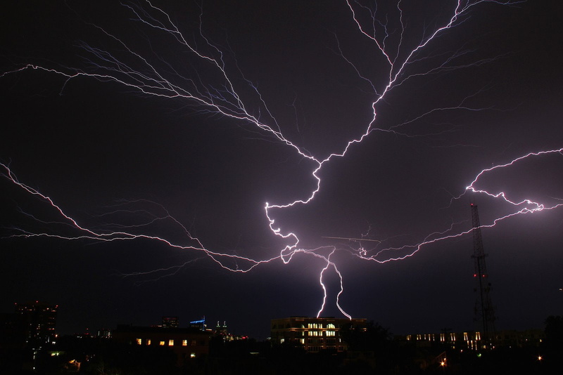 720P, lightning, foudre, eclair, night, flash, sky, storn, nuit, thunder, walppaper, nature