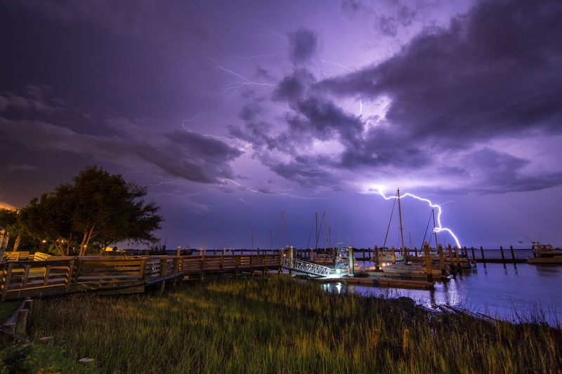 night, nuit, sky, flash, eclair, nature, 1080P, storn, thunder, lightning, walppaper, foudre