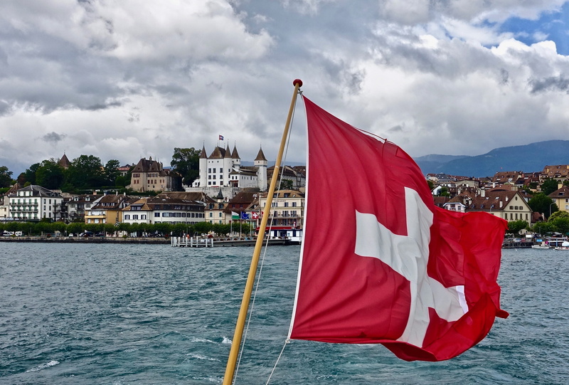 nature, flag, seascape, travel, day, 2K, nautical vessel, outdoors, building exterior, no people, built structure, sea, independence, red, waterfront