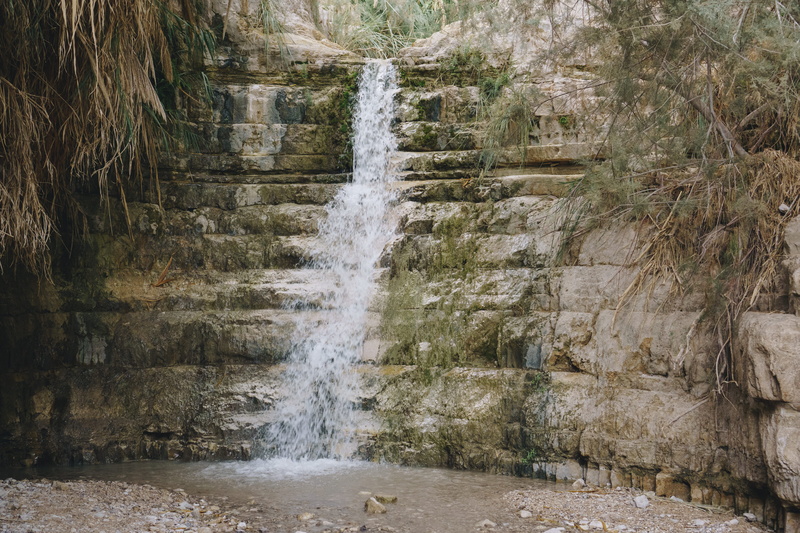 motion, Israel, daylight, Middle east, day, flowing, scenic, ancient, outdoors, en gedi, scenery, mountain, rocks, forest, land, summer, blurred motion