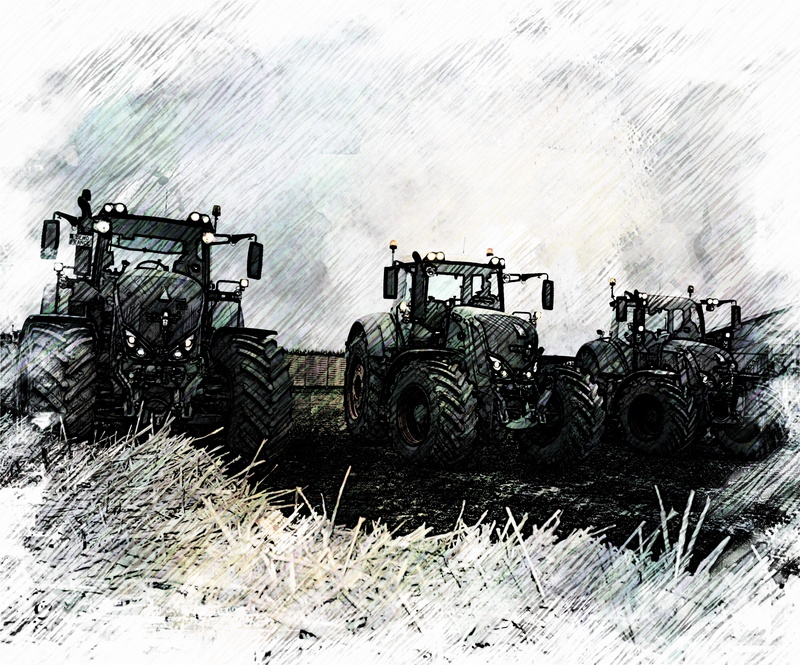 winter, outdoors, transportation, land vehicle, tractor, field, fendt, nature, mode of transportation, agricultural equipment, agricultural machinery, machinery