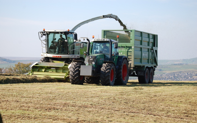 agriculture, plant, rural scene, day, fendt tractor, 2K, agricultural equipment, agricultural machinery, transportation, mode of transportation, farm
