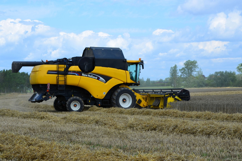 harvesting, environment, cloud - sky, harvester, plant, agricultural machinery, transportation, land vehicle, farm, nature, outdoors, agriculture, field