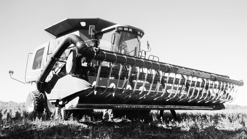day, low angle view, combine, sky, nature, farming, wheel, farm, motor vehicle, 2K, land, technology, soybeans, transportation, grain, plant, farm equipment