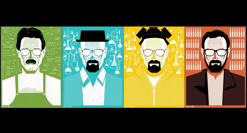 Breaking Bad, collage, 2K, TV