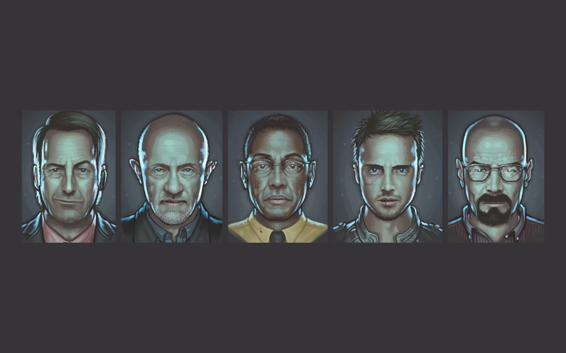 males, glasses, eyeglasses, group, technology, Walter White, portrait, Breaking Bad, 720P, communication, adult, multiple image, human face, Jessie Pinkman