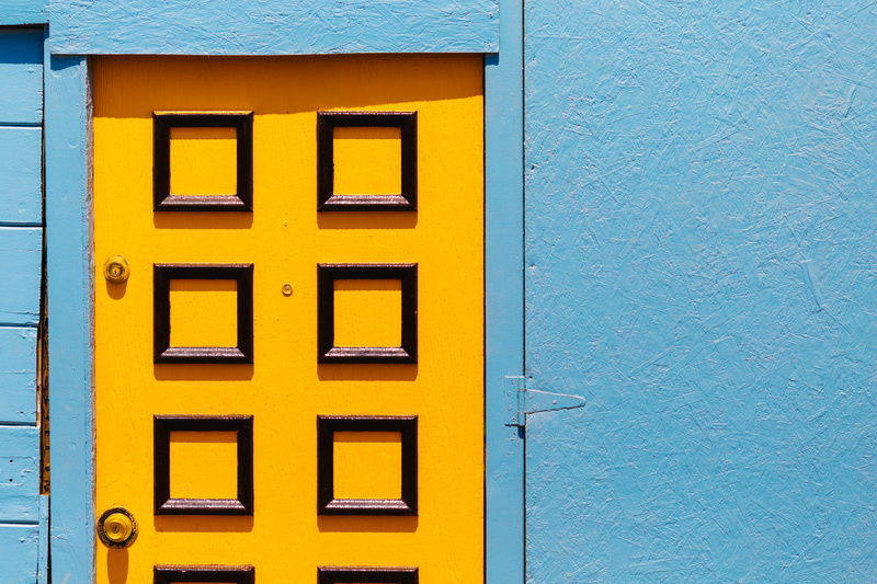 residential district, tijuana, geometric, outdoors, window, wall - building feature, door, closed, entrance, building exterior, 4K, blue, number, house