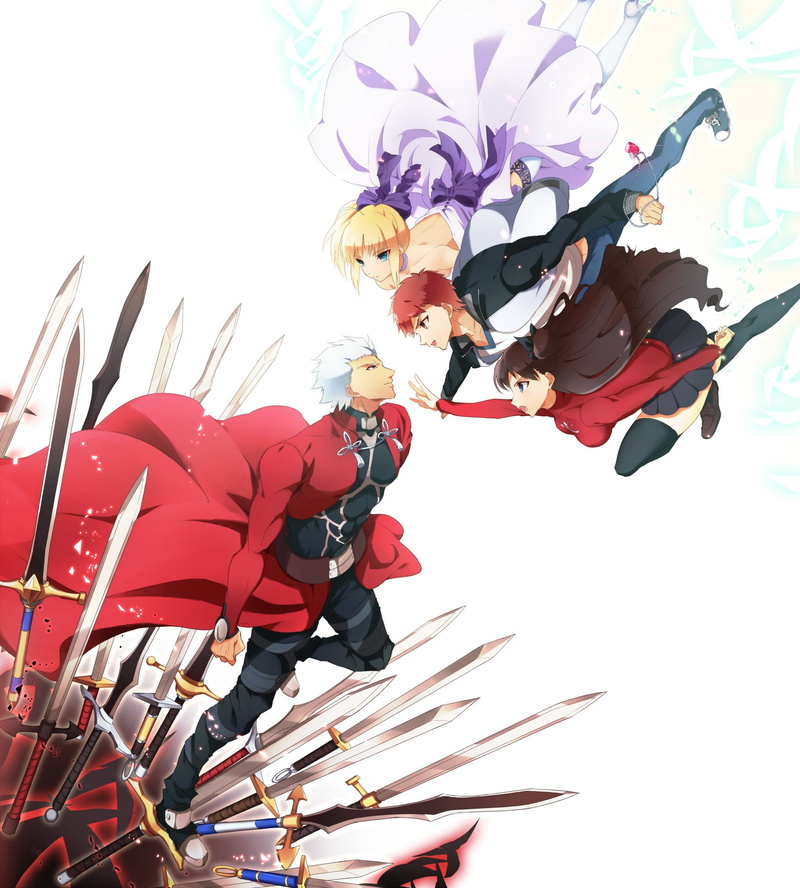 Archer (Fate/Stay Night), 1080P, Fate Series, Tohsaka Rin, Fate/Stay Night, Saber, Shirou Emiya