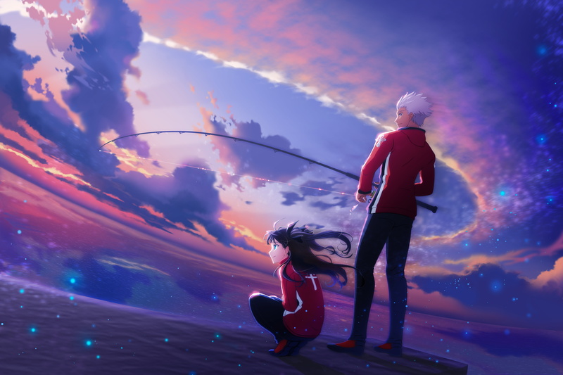 Tohsaka Rin, 5K, Fate Series, Fate/Stay Night, Archer (Fate/Stay Night), Fate/Stay Night: Unlimited Blade Works