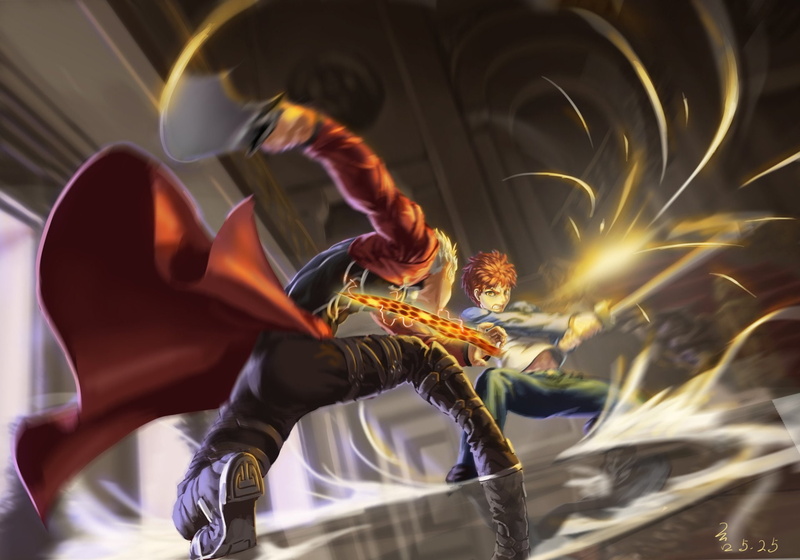 Shirou Emiya, Fate Series, Archer (Fate/Stay Night), Fate/Stay Night: Unlimited Blade Works, 1080P