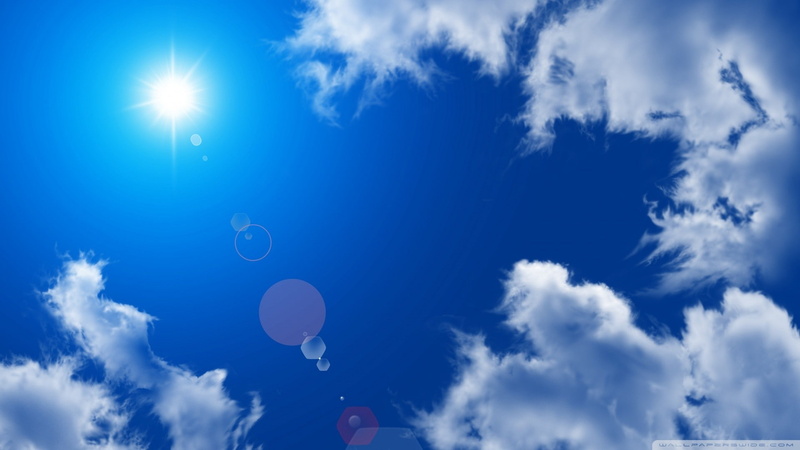 sunlight, 1080P, blue, hd, clouds, cumulus, nimbus, nature