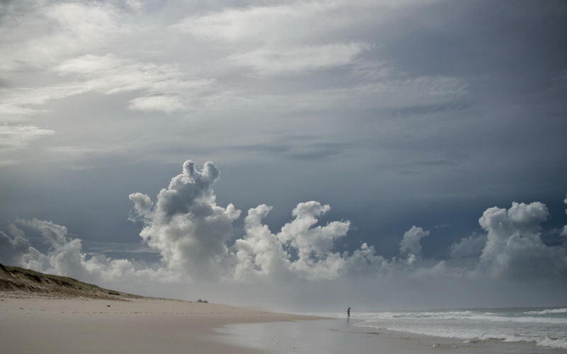 clouds, shore, 2560x1600, 2K, beaches, cloud, beach, sand, nimbus