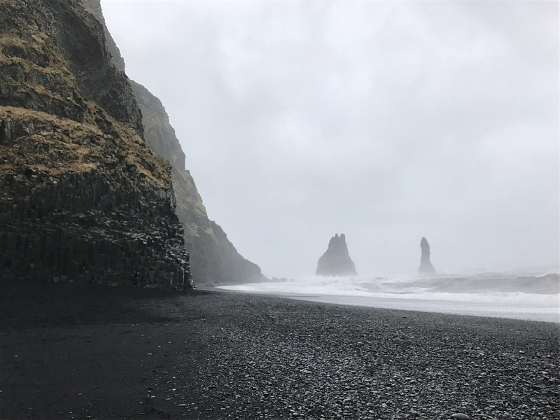 rock - Object, outdoors, storm, reynisdrangar, environment, rock, water, geology, vik, Icelandic, rock formation, non-urban scene, 4K, sky, scenics - nature