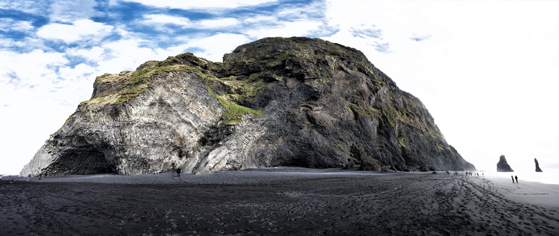 land, outdoors, non-urban scene, rock - object, tranquility, beauty in nature, no people, nature, beach, black sand beach, solid, rock, scenics - nature