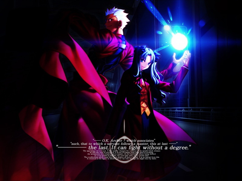 720P, Fate Series, Rin Tohsaka, Fate/Stay Night, Archer (Fate/Stay Night)