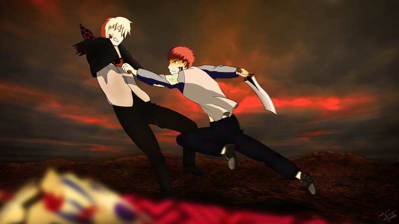 Gilgamesh (Fate Series), Archer (Fate/Zero), Fate Series, Shirou Emiya, 1080P, Fate/Stay Night: Unlimited Blade Works