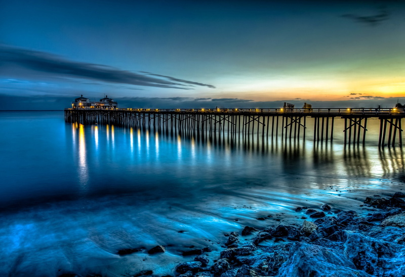 marina, night, downtown, freeway, mont, sunset, venice, pier, sea, lights, hollywood, 1080P, lighthouses, bridges, boats, observatory, art, sunrise, nature