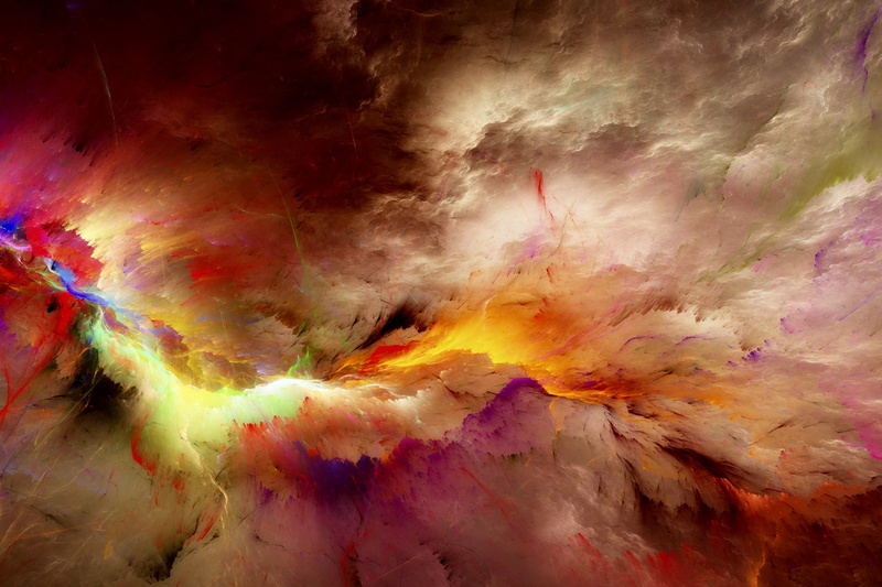 pattern, fractal, full frame, clouds, abstract, multi Colored, outdoors, vibrant Color, space, painting, painted Image, night, backdrop, backgrounds, chaos