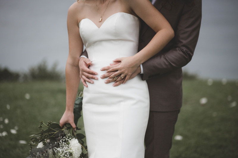embrace, human abdomen, midsection, bouquet, ring, females, day, hug, parent, nature, outdoors, standing, wedding, care, groom, flower, forever, mother
