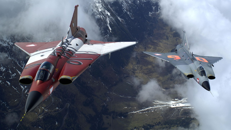 1080P, vehicle, Saab 35 Draken, Jet Fighter, airplane