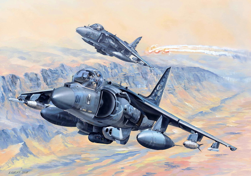 US Marines, Attack, 1080P, Aircraft vertical takeoff and landing, AV-8B Harrier II