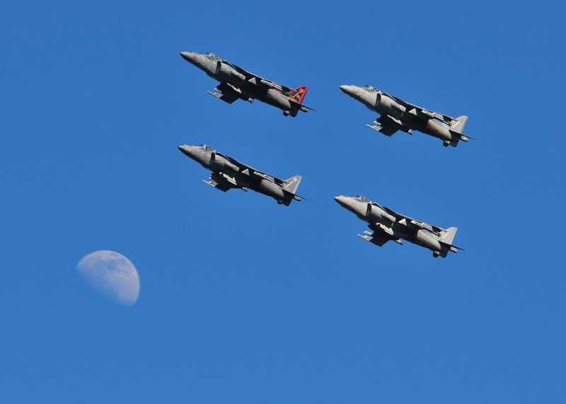 Jet Fighter, 1080P, Aircraft, Jet Fighters, Moon, McDonnell Douglas AV-8B Harrier II, Navy
