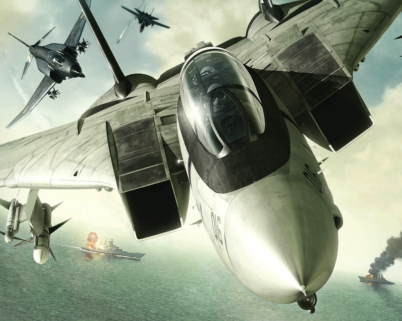 f, skyscapes, pilot, phantom, tomcat, sea, art, nature, hd, 720P, sky, explosions, x, ship