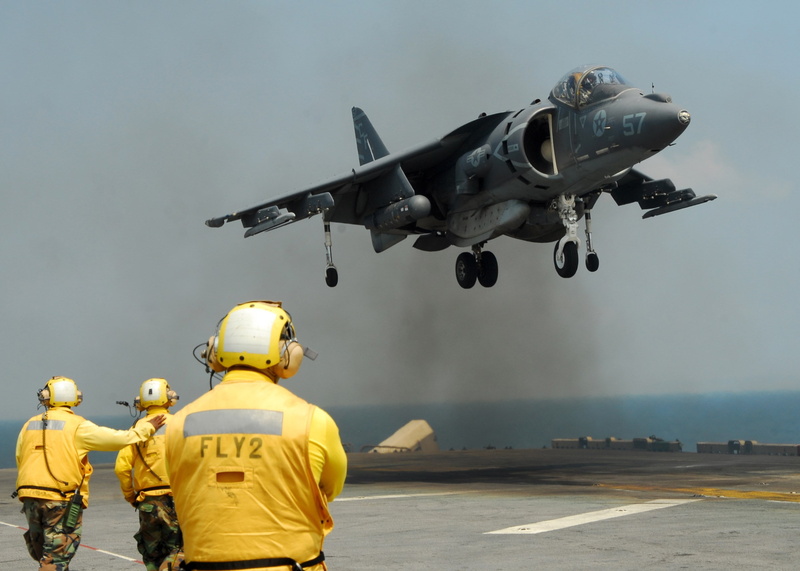 airport, nature, army, unrecognizable person, uniform, military, mode of transportation, navy, sailor, mcdonnell douglas av 8b harrier ii, day, air force