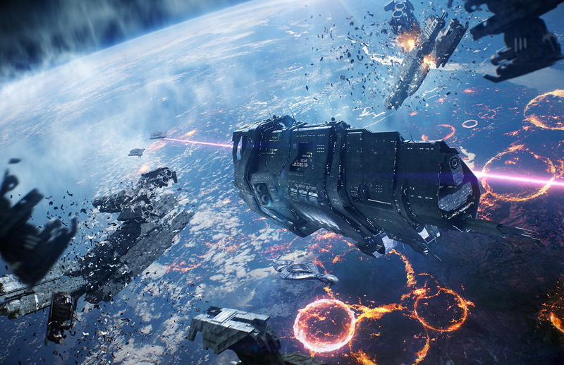 games, ps games, fire, air vehicle, halo 5, day, incidental people, xbox games, burning, military, aerospace industry, motion, flying, flame, 1080P, mid-air