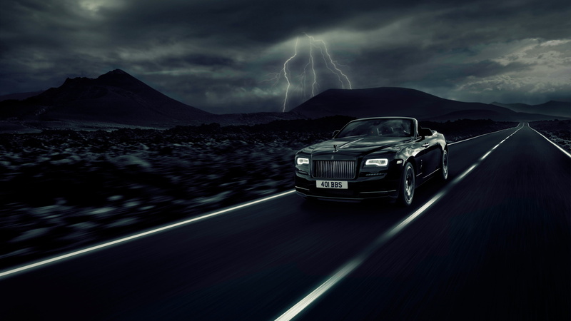 Black, Dawn, Royce, 4K, Badge, 2017, Rolls