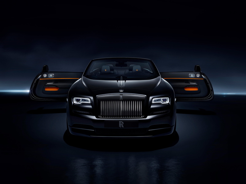 night, reflection, sky, wealth, travel, 2017 cars, indoors, no people, 4K, luxury, city, rolls royce dawn black badge, black color, motion, illuminated