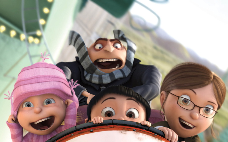 child, smiling, innocence, happiness, mouth open, real people, looking at camera, cute, Despicable Me, Edith (Despicable Me), leisure activity, women, Agnes (Despicable Me)