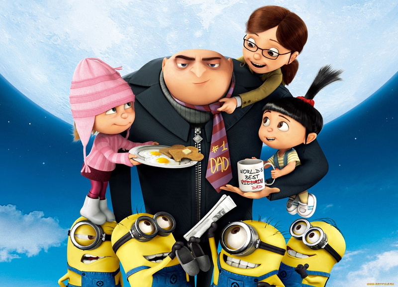 1080P, Despicable Me 2, Agnes (Despicable Me), Gru (Despicable Me), Despicable Me, Margo (Despicable Me), Edith (Despicable Me)