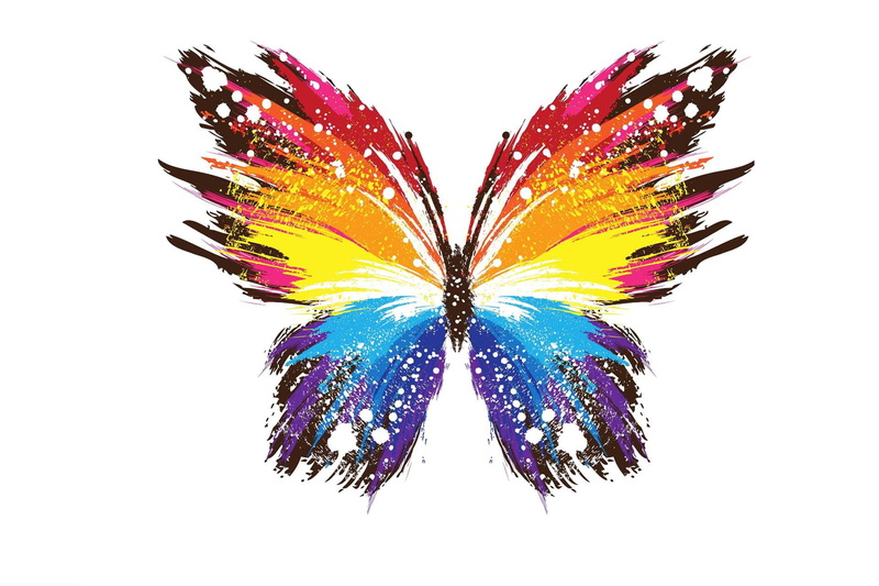 abstract, 1920x1280, butterfly, 1080P, colorful