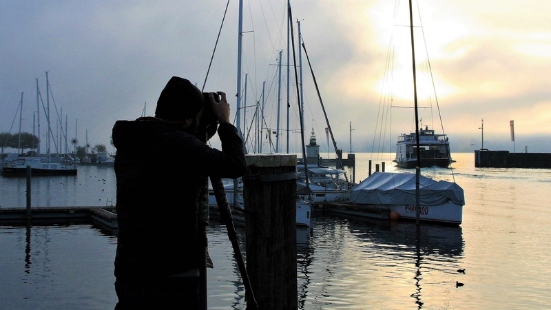 bodensee, lonely, mast, sailboat, three quarter length, beauty, sunrise, port, ships, beach, mood, one person, morning sun, pole, scenery, the silence