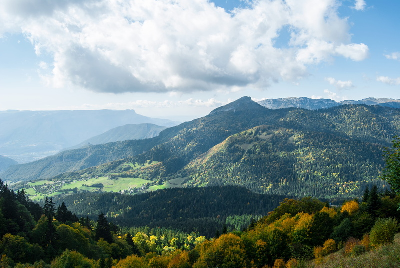 cloud - sky, trees, mountain peak, beauty in nature, non-urban scene, le sappey-en-chartreuse, day, environment, landscape, mountains, chamechaude, remote