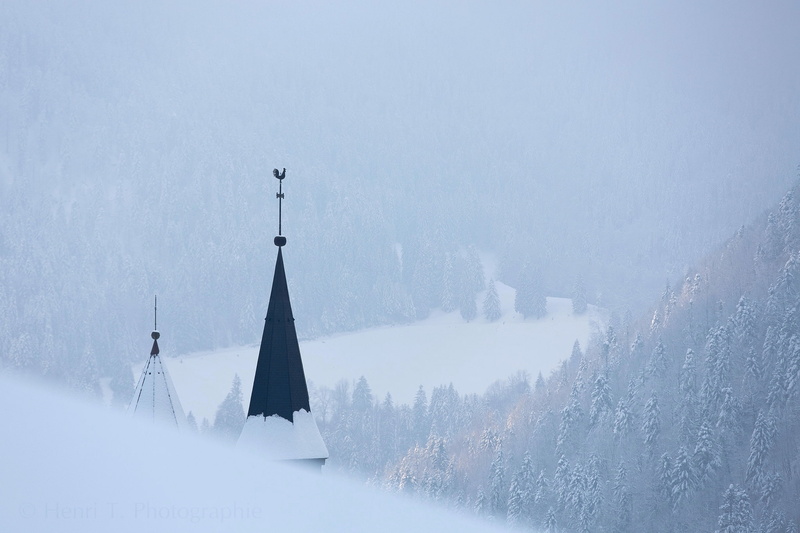 fog, winter, 1080P, isere, Monastery of the Grande Chartreuse, France, landscape