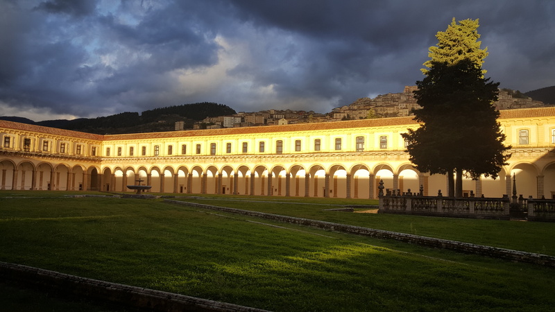 travel, building, cloud - sky, building exterior, ancient, salerno, chartreuse, travel destinations, 5K, palace, sky, plant, southern italy, architecture