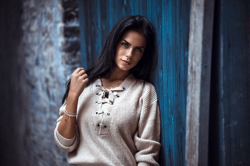 brunette, Anatoly Oskin, girl, Marlen Alvarez Valderrama, model, 1080P