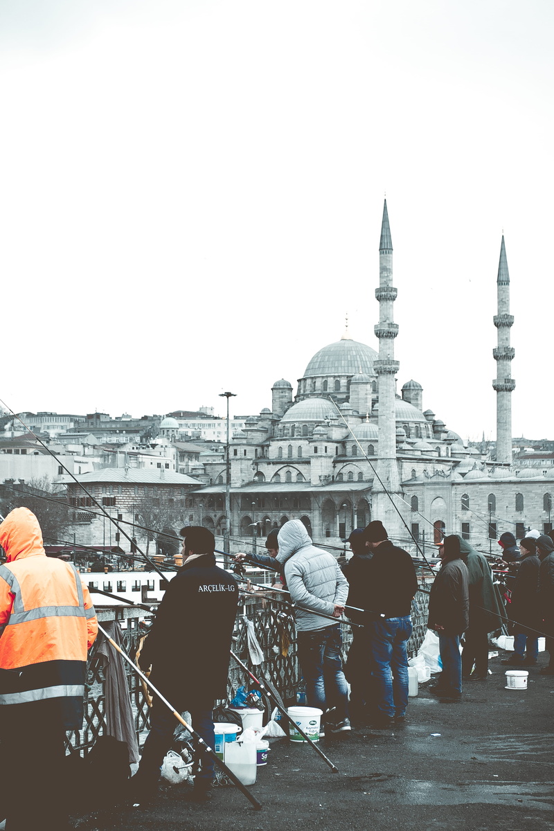 adult, fishing, 4K, hagia sophia, citylife, women, istanbul, building exterior, building, business, nature, bosporus, work, lifestyles, travel, architecture