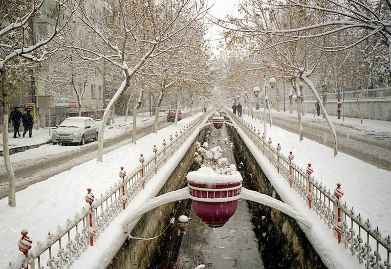 landscape, malatya, turkey, scenery, tree, city, natural, 720P, canal, turkiye, winter, snow, beauty