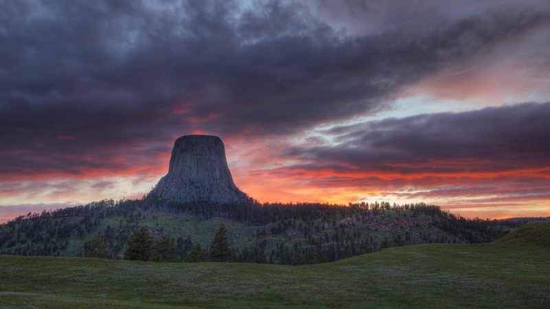 nature and landscapes, cliff, magnificent, hdr, capitan, clouds, forest, meadow, el, yosamite, 1080P