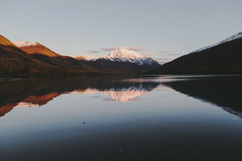 lake, nature, 720P, landscape, mountains, Alaska, water