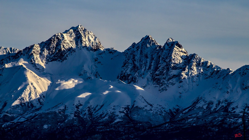day, tranquility, winter, nature, snow, beauty in nature, Alaska, scenics - nature, tranquil scene, mountains, photography, sky, 1080P, snowcapped mountain