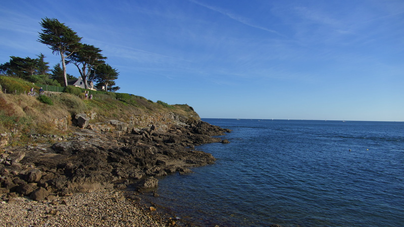 land, tranquil scene, rocky coastline, horizon, corniche, water, scenics - nature, no people, plant, beauty in nature, rock - object, solid, nature, france